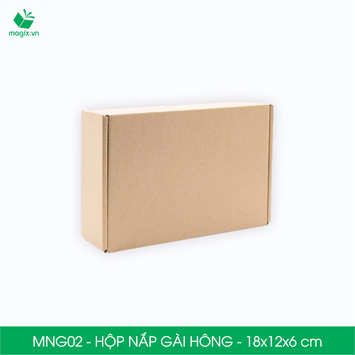 MNG02 - 18x12x6cm - Combo 20 hộp nắp gài hông - Thùng carton đóng hàng