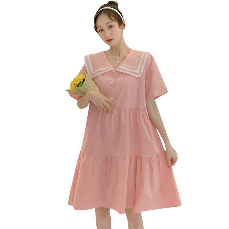 Đầm bầu thiết kế cao cấp chất lụa hànCam kết y hìnhthiết kế sang chẳng️free size 42~68kg