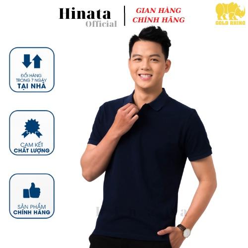 Áo POLO Nam Tay Ngắn Màu Xanh Đen