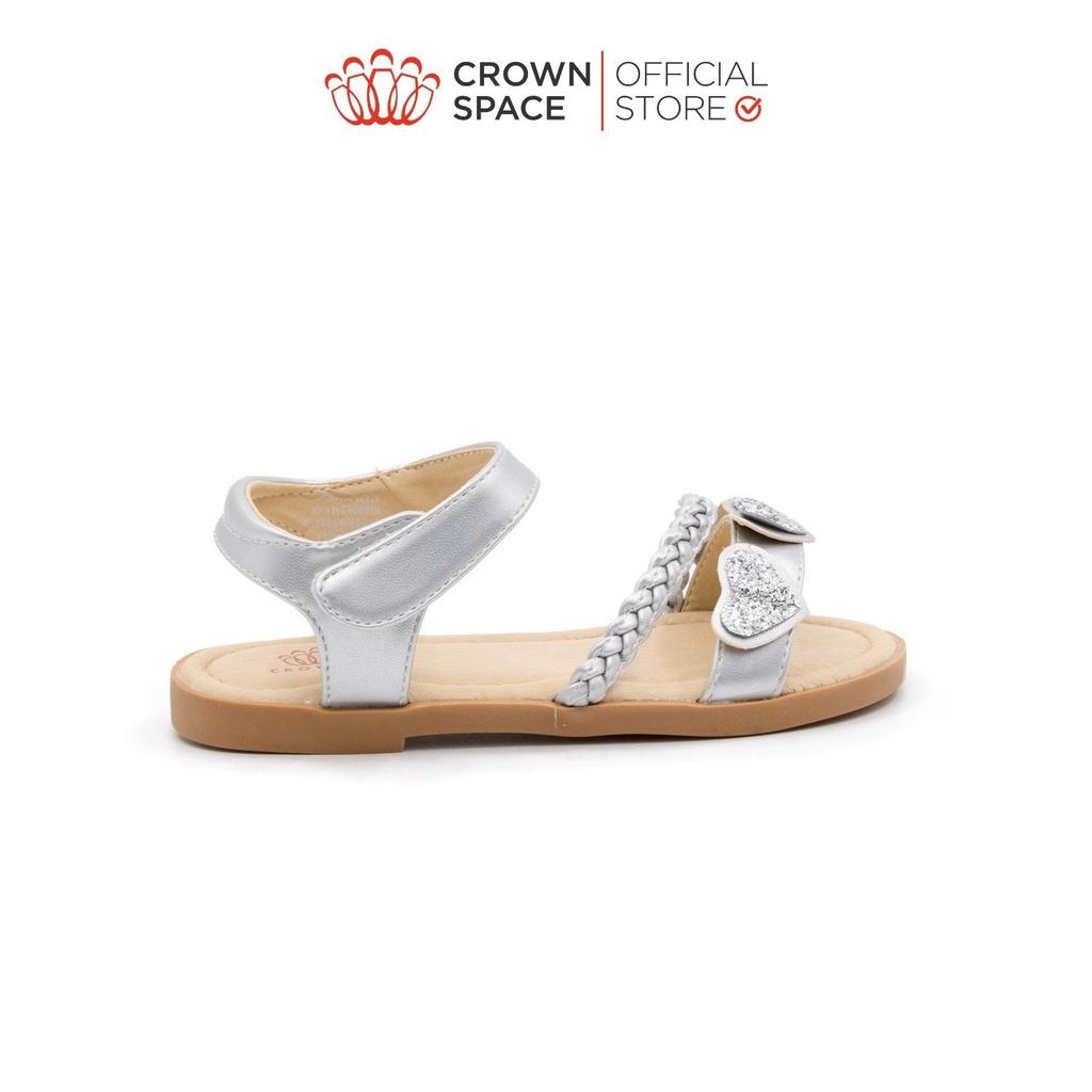 Sandal Đi Học Dành Cho Bé Gái Crown Space Cao Cấp CRUK7036 Size 24 đến 29