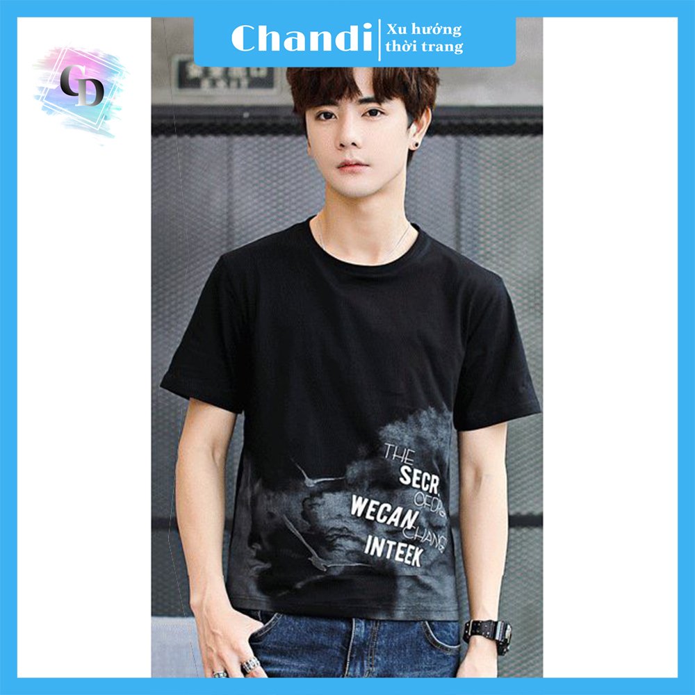 Áo thun nam thể thao trơn, cổ tròn đẹp, trẻ trung, mặc thoáng mát, thấm hút mồ hôi tốt thương hiệu CHANDI HH4