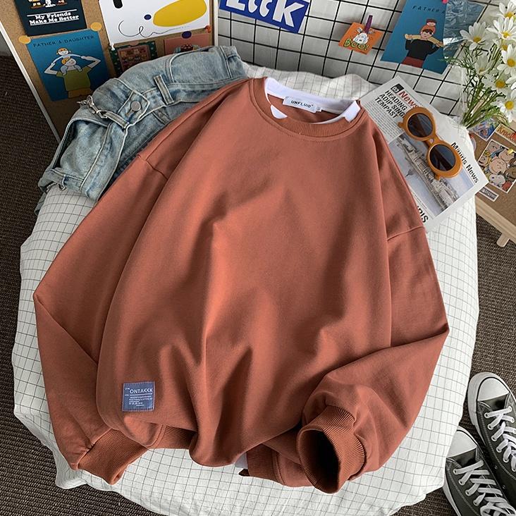 Áo Sweater Layer Rách Unisex Dài Tay Chất Liệu Mềm Mịn - Áo Thun Unisex Dài Tay
