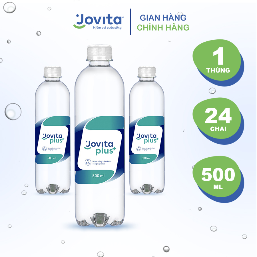 Thùng 24 Chai Nước Kiềm Jovita Plus