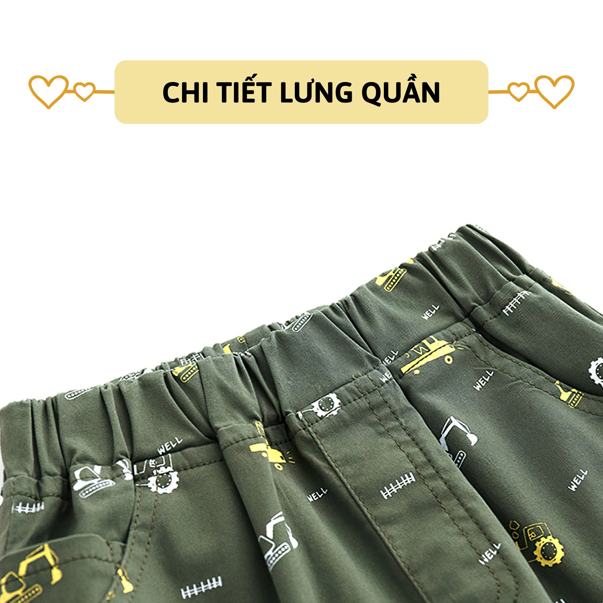 Quần short Kaki bé trai 27Kids WELLKIDS Quần đùi nam cho trẻ từ 2-10 tuổi BSKK1