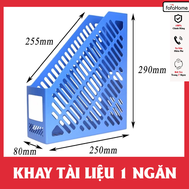 Khay Đựng Tài Liệu Nhựa 1 Ngăn Kệ Rổ Xéo Nhựa File Đựng Tài Liệu Giao Màu Ngẫu Nhiên