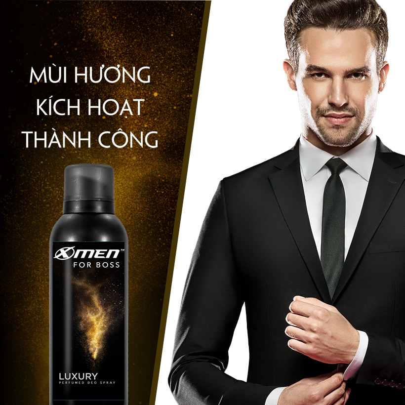 Xịt Nước Hoa Xmen for Boss Luxury-Hương sang trọng nam tính 150ml