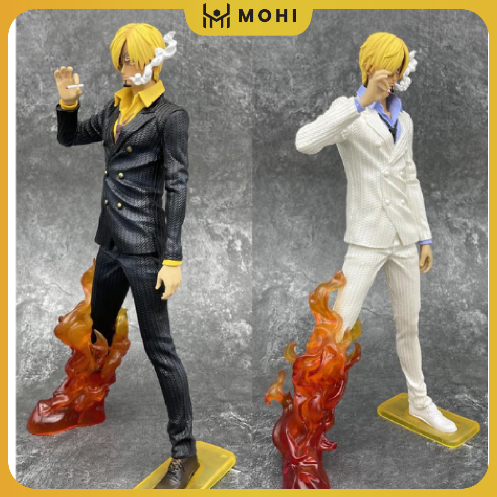 - Mô hình Figure Vinsmoke Sanji hắc cước đứng hút thuốc, mô hình figure One Piece bản đế đẹp có BOX