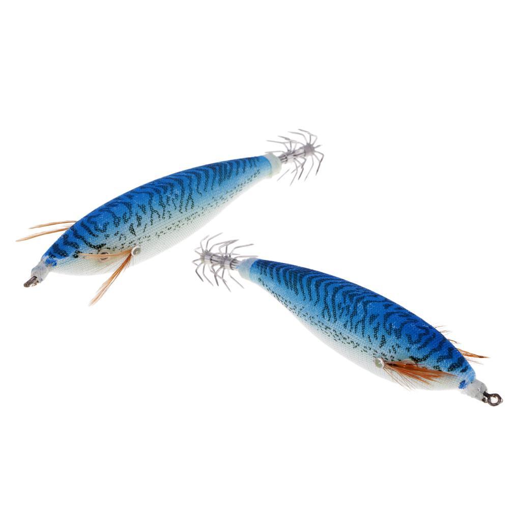 6pcs Luminous Fishing Lure Imitation Shrimp Bait Squid Jig Hook Bionic Bait Green, Blue, Pink