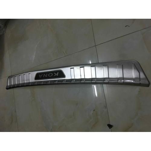 Chống trầy cốp xe KONA 2018 2019 2020 2021-Mẫu inox