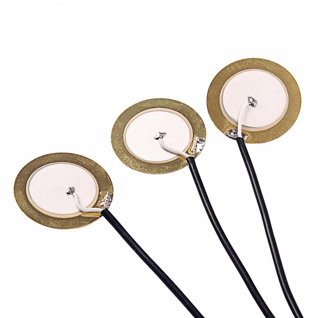 Piezo Pickup 3 Transducer 6.35mm for Guitar Ukulele Mandolin Banjo