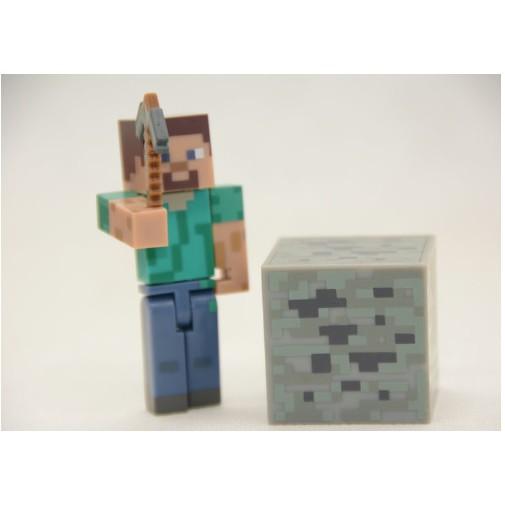 Mô hình nhân vật Steve đào than Minecraft đồ chơi