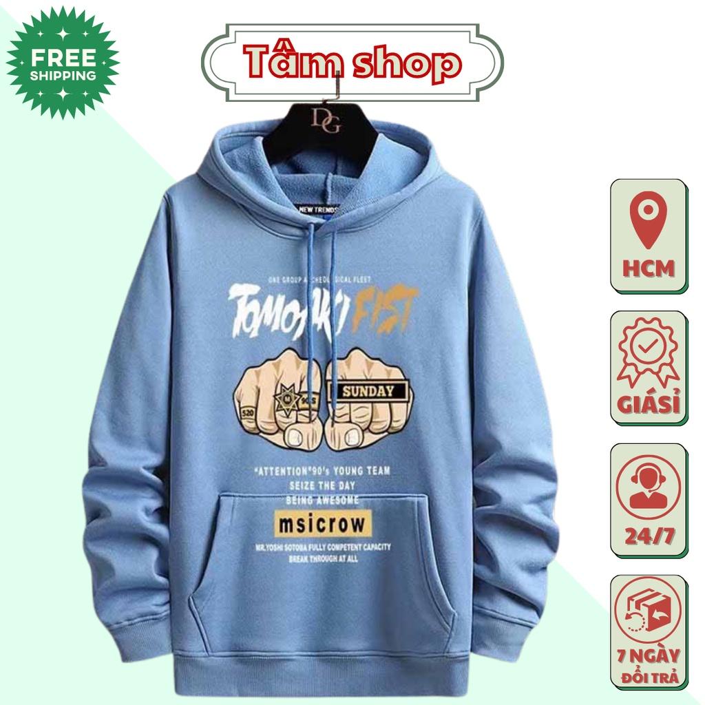 &lt;&gt; ÁO HOODIE NAM NỮ TAY ĐẤM UNISEX FORM RỘNG CHẤT NỈ NGOẠI DÀY DẶN CỰC ĐẸP CỰC NGẦU