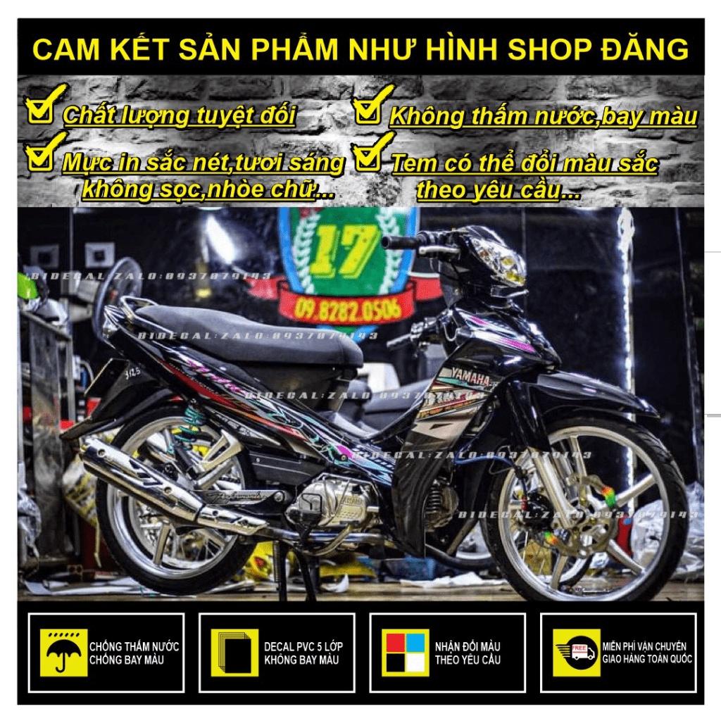 TEM RỜI SIRIUS MẪU SẤM SÉT PHỐI XANH NGỌC ĐEN - BI DECAL