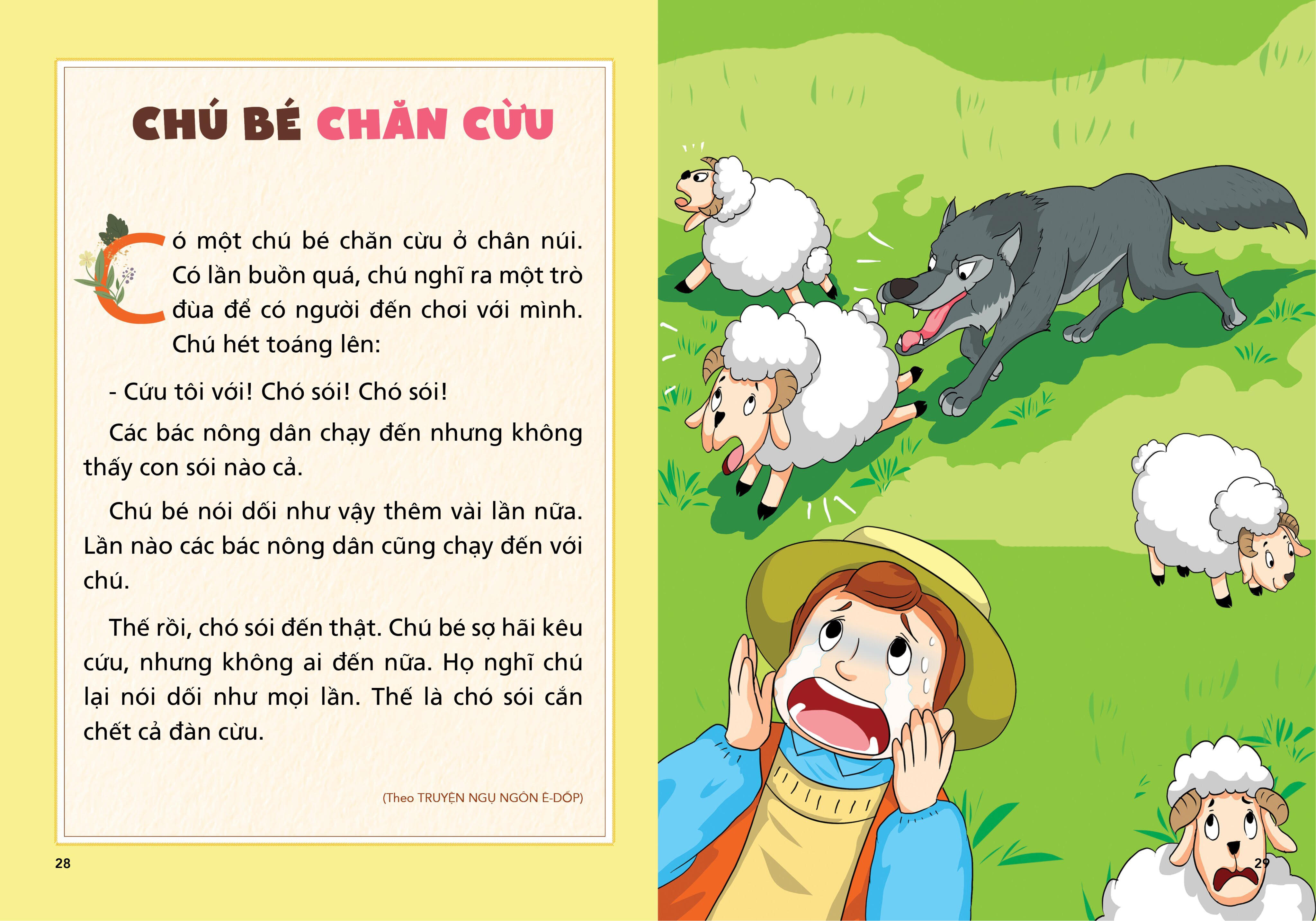 Truyện ngụ ngôn cho bé tập đọc ( Tranh màu )