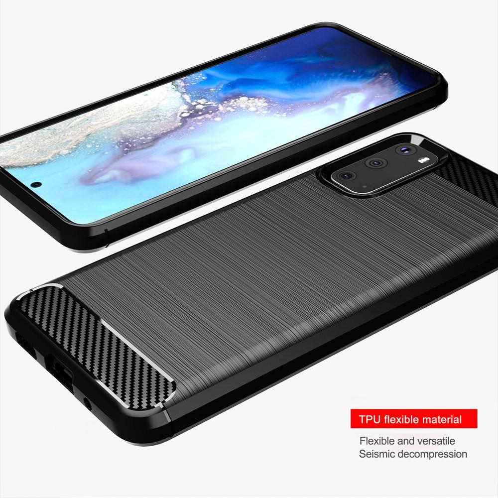 Ốp lưng cho Samsung S20 S20+ Plus S20 Ultra dẻo Cacbon phay xước chống sốc chống vân tay