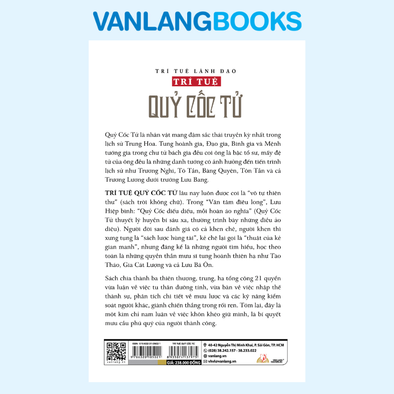 (Tái Bản 2026) TRÍ TUỆ LÃNH ĐẠO – Trí Tuệ Quỹ Cốc Tử- Thường Vạn Lý- NXB Hồng Đức- Vanlangbooks