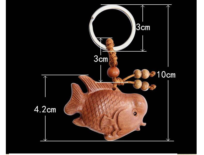 Móc khóa 3D cá La Hán mang lại Thịnh Vượng và May Mắn MK17