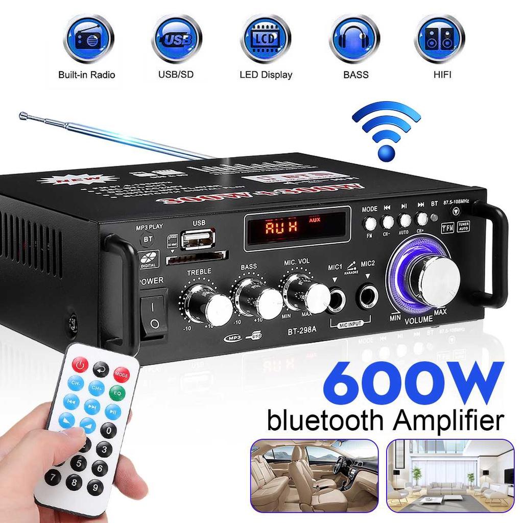 Amly Mini Bluetooth, Âm Ly Mini, Bộ Xử Lý Âm Thanh Cho Loa, Ampli Bluetooth, Amply Hát Karaoke