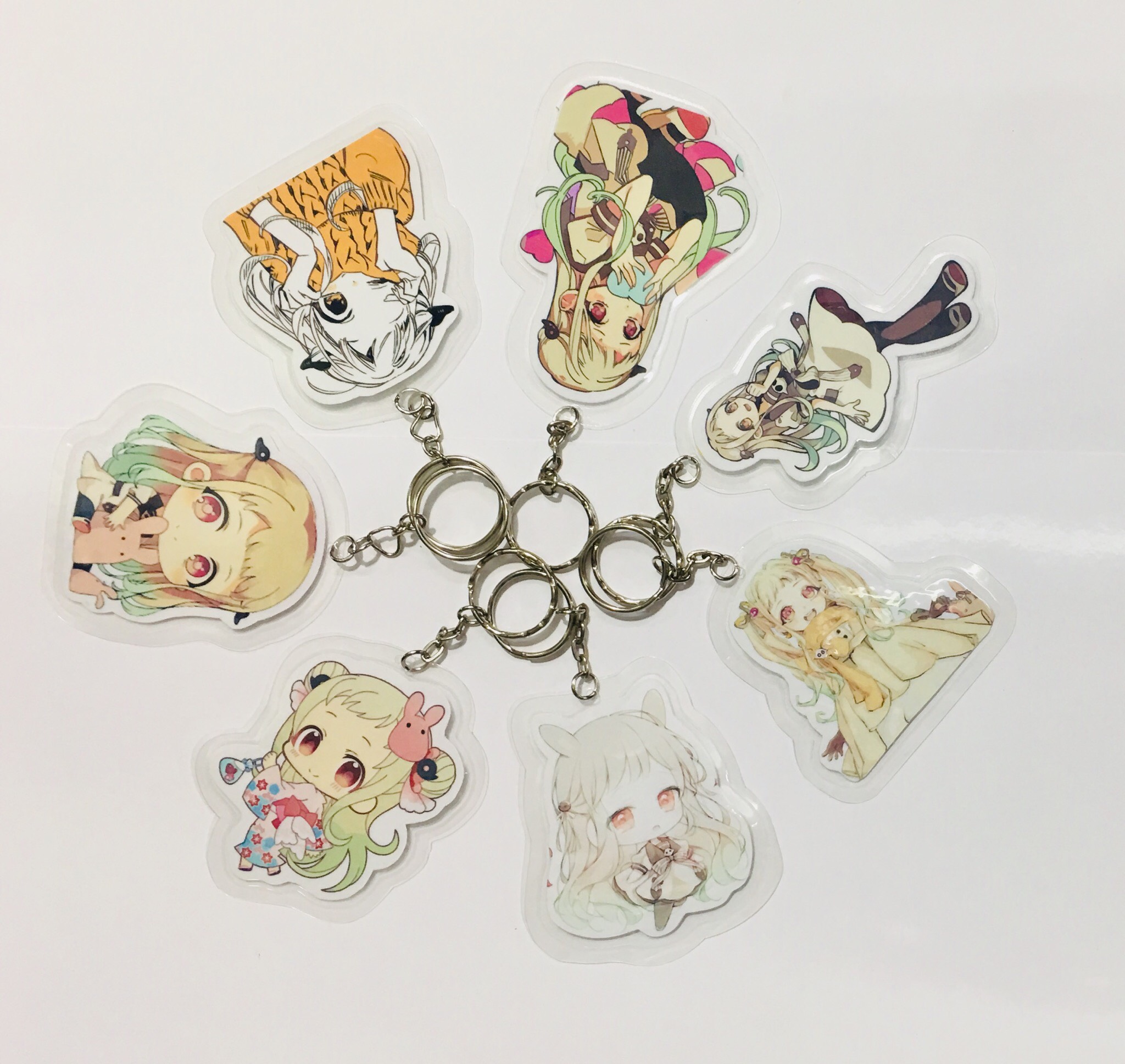 Móc khoá cắt tỉa Jibaku Shounen Hanako-kun combo 3 cái ngẫu nhiên