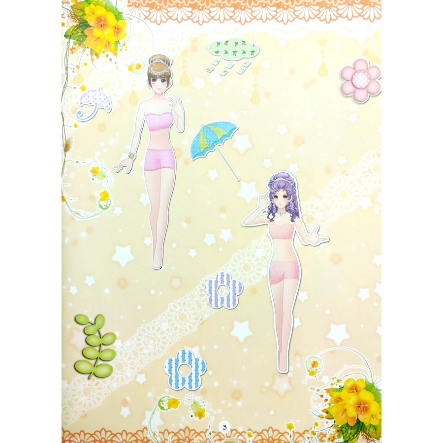 Sách Dán hình trang phục công chúa 6 - Công chúa kiêu sa 65N