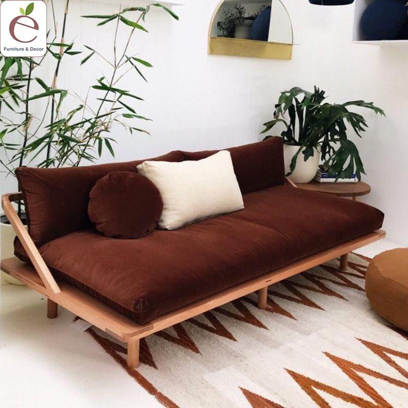 Sofa Dream Couch (Pop &amp; Scott Sofa) - Sofa gỗ tự nhiên, bọc vải, nỉ, da, màu tùy chọn. Hàng gia công tỉ mỉ.