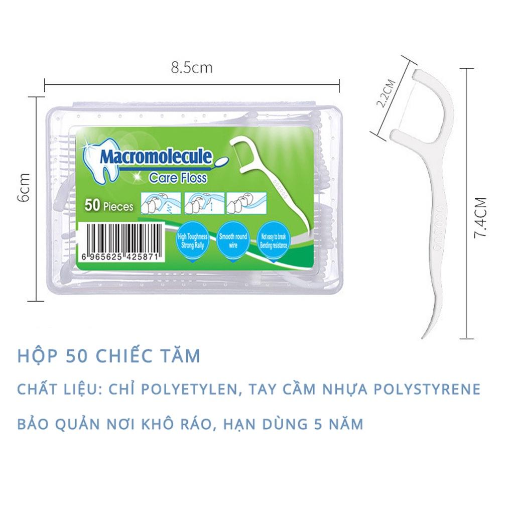 Tăm Chỉ nha khoa polymer dạng que siêu mịn có độ bền cao chăm sóc răng miệng tăm kẽ răng (TL26)