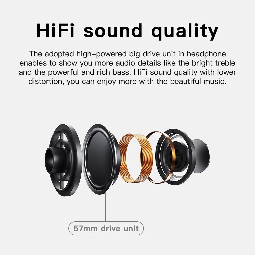 Tai nghe Bluetooth Bluedio H2 tự động giảm tiếng ồn với điều khiển cảm ứng hỗ trợ nhận dạng khuôn mặt Micro SD