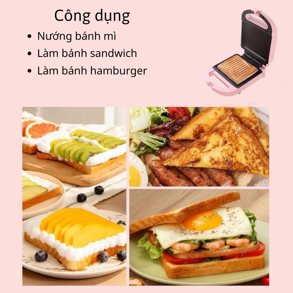 Máy Kẹp Sandwich, Nướng Bánh Mì Đa Năng Tiện Dụng.