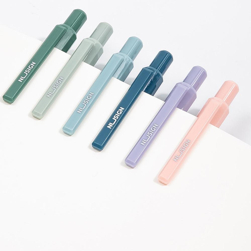 Bút bi dạng gel cao cấp Nusign - Mực đen - Ngòi 0.5mm đầu bấm - Ngòi bút trơn tru - 6 màu trơn nhã nhặn thời trang - NS559