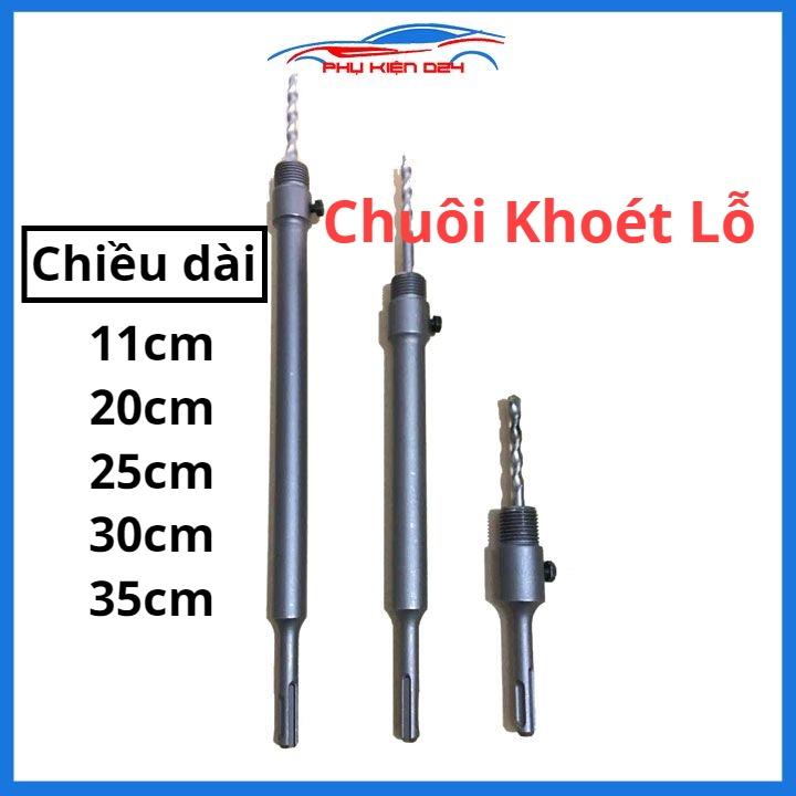 Chuôi lắp mũi khoan rút lõi khoét tường điều hòa nhiều cỡ 11cm/20cm/25cm/30cm/35cm