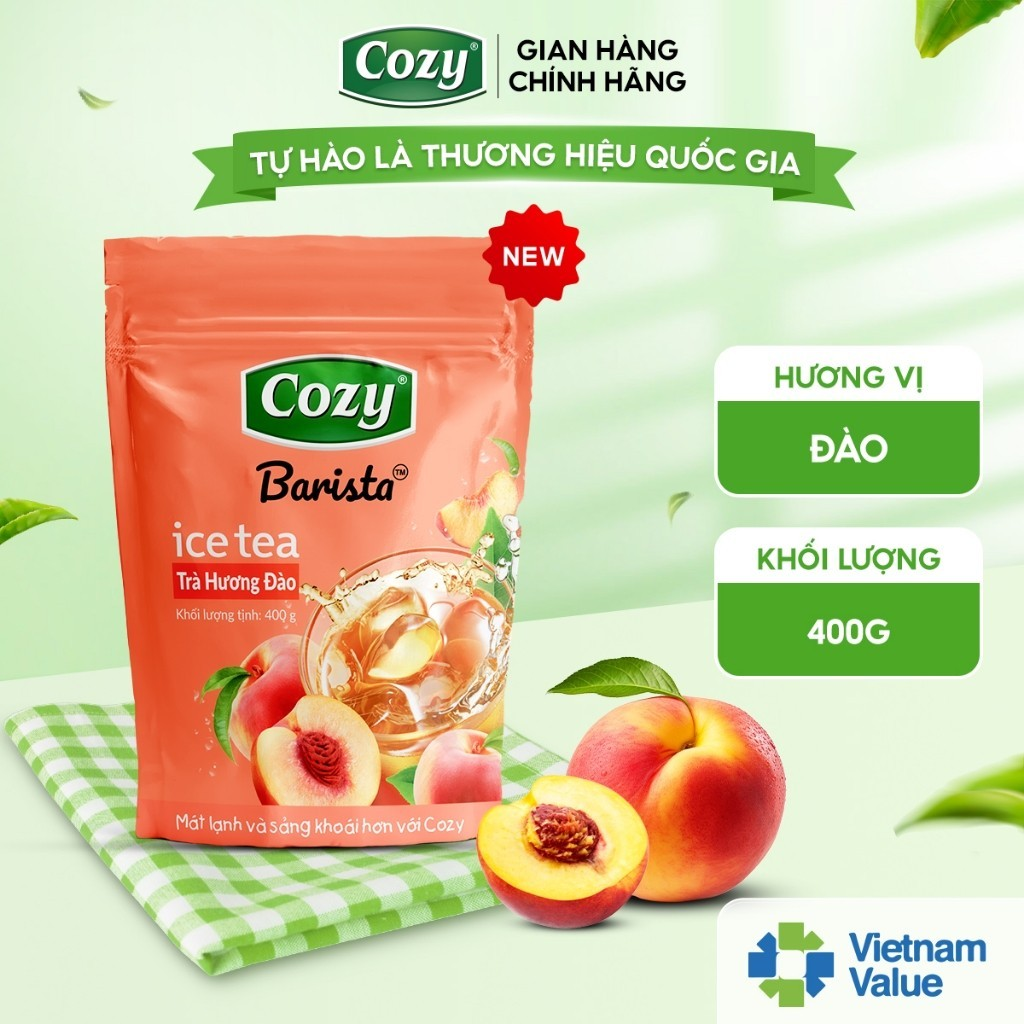Cozy Icetea Đào 400gr Túi