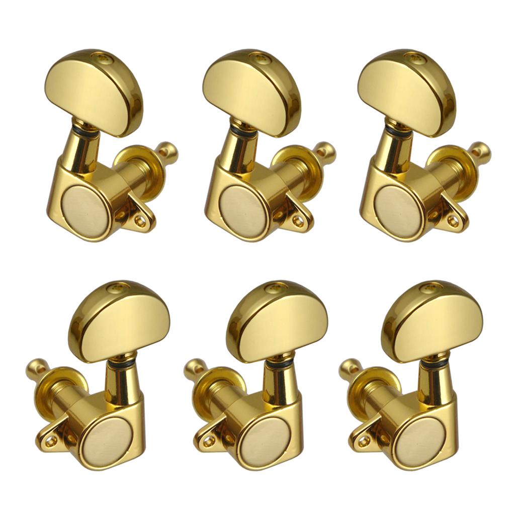 Sunnimix 3R3L Kín Đàn Guitar Chỉnh Chốt Chỉnh Âm Máy Đầu Cho Đàn Acoustic Dân Gian Đàn Guitar