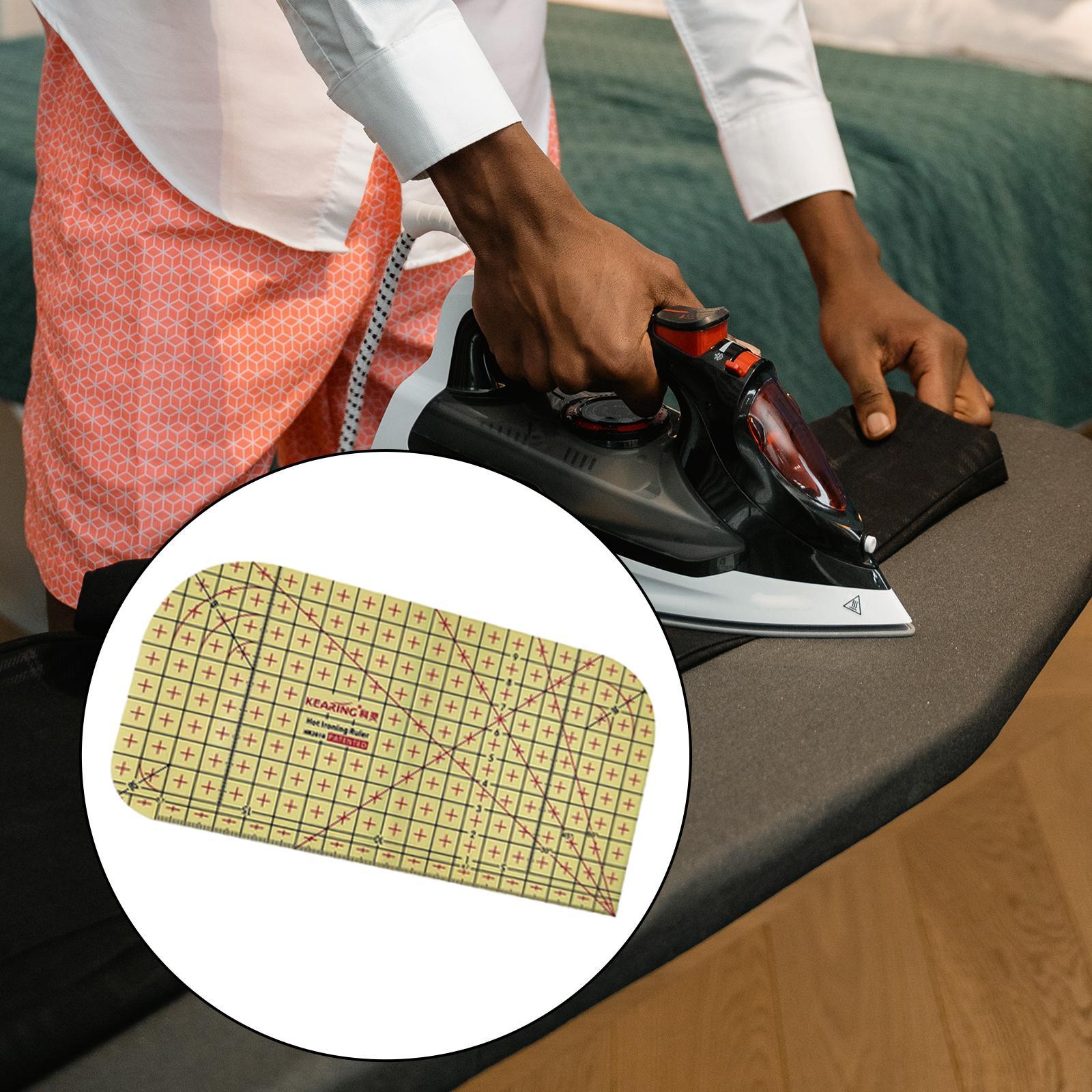 Plastic Hot Hemmer Ruler, Ironing Ruler Hot Ironing Measuring Ruler for Clothing Making