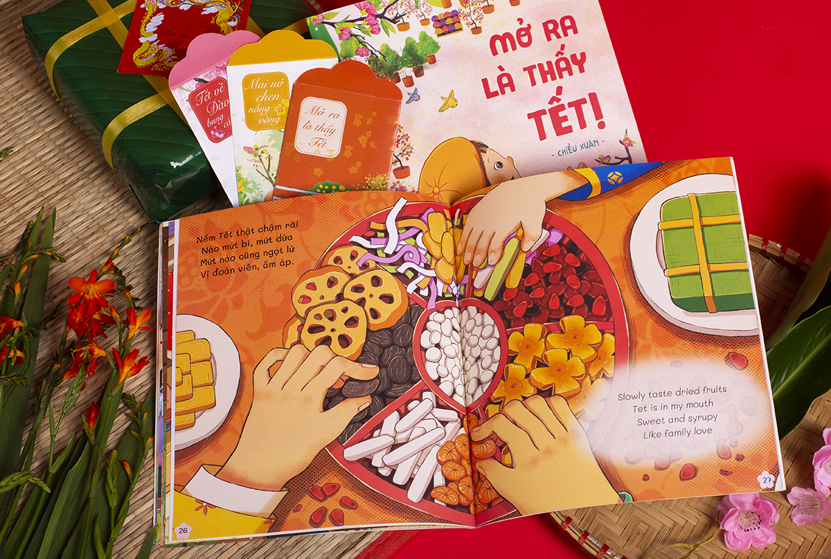 Sách Tết 2023 - Set Mở ra là thấy Tết kèm quà tặng cho bé 0-3-6 tuổi