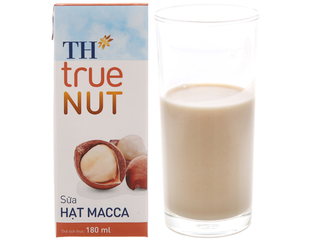 Thùng 48 hộp Sữa hạt Mắc ca TH true NUT 180ml x 48