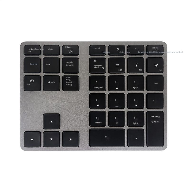 Phong cách mới nhất MC-308DM bàn phím mini 35 nút mới bàn phím máy tính xách tay bluetooth ba kênh không dây chế độ kép