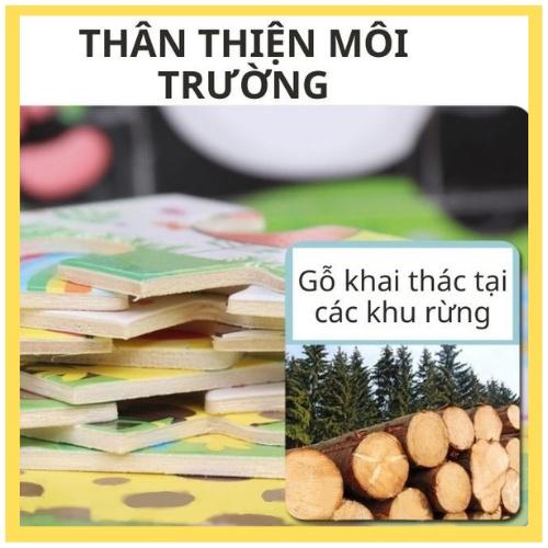 Tranh ghép hình 9 miếng đồ chơi thông minh cho bé giúp bé tư duy phát triển trí tuệ OKOMO