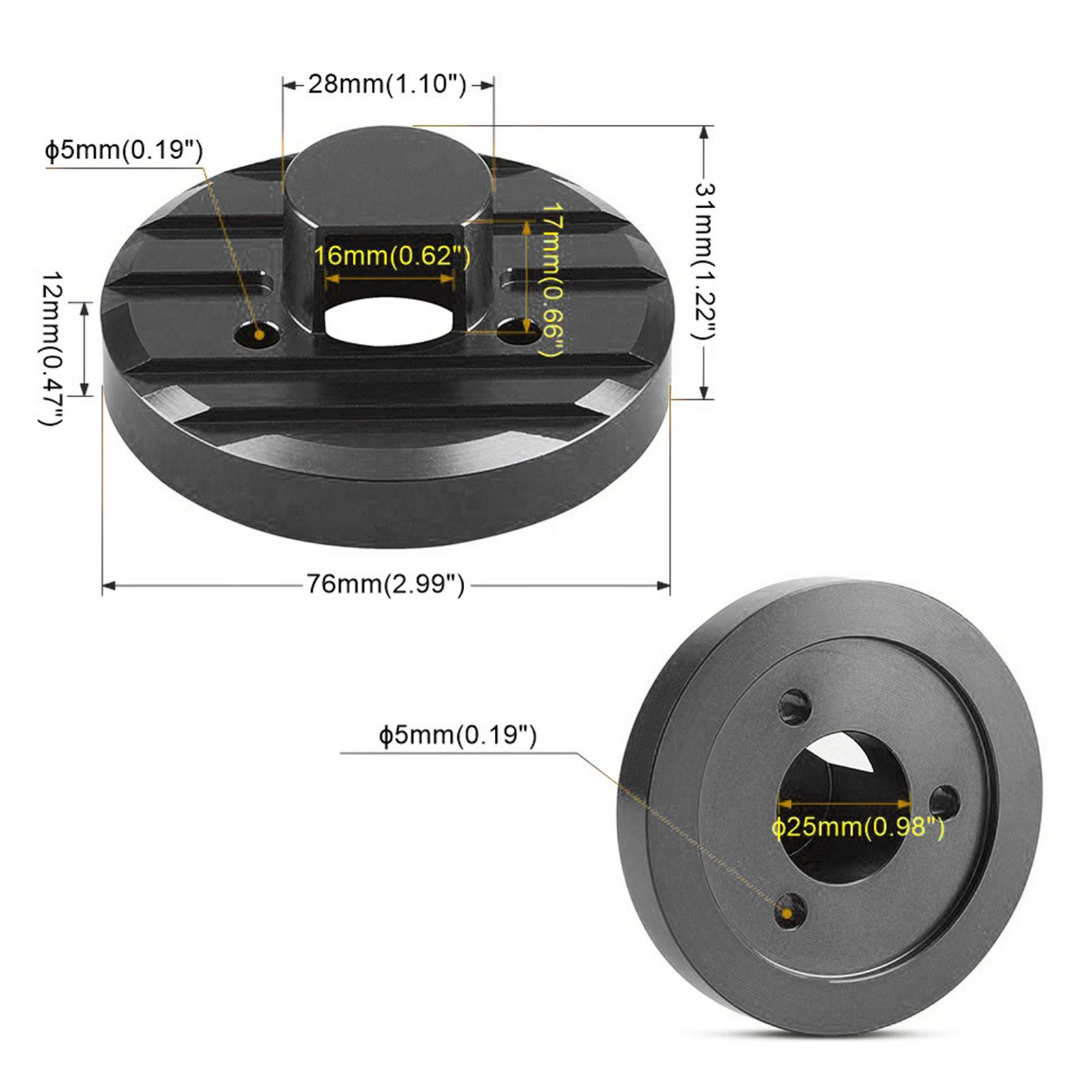 Radio Metal Antenna Base Trim Kit for Jeep Wrangler JK/JL 2007-2017