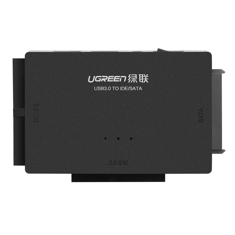 Bộ chuyển đổi USB 3.0 to SATA , 3.5 IDE và 2.5 IDE kèm nguồn 12V-2A- UGREEN US160 - 30353 - Hàng Chính Hãng