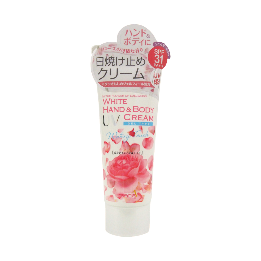 Kem chống nắng hương Hoa Hồng manis White Hand &amp; Body UV Cream (SPF31/PA++++)