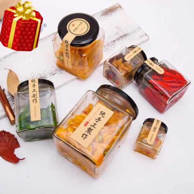 HŨ VUÔNG THỦY TINH CÁC KÍCH THƯỚC