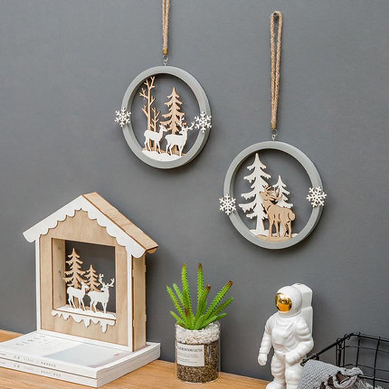 1 Phụ Kiện Gỗ Treo Trang Trí Giáng Sinh