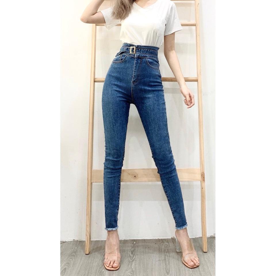QUẦN JEAN DÀI CO GIÃN LƯNG CAO HOT SHOP PHƯƠNG CHÂU