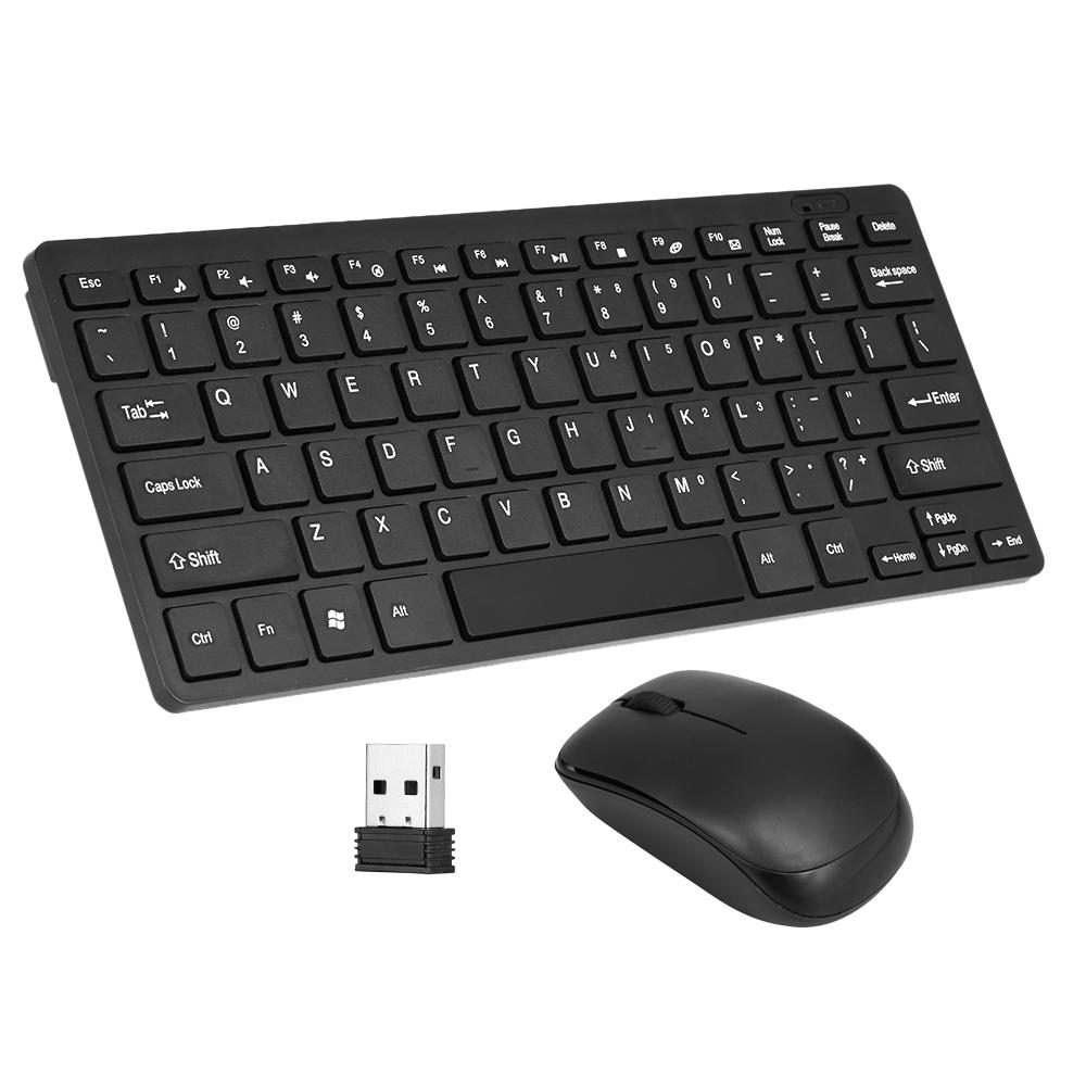 Bàn phím không dây 2.4GHz Bộ tiếp nhận USB siêu mỏng Vỏ bảo vệ cho Máy tính xách tay Máy tính để bàn