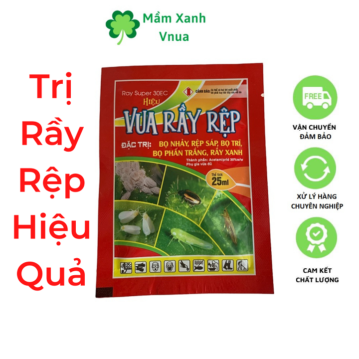 Chế Phẩm Diệt Rầy - gói 25ml - bọ nhảy - bọ trĩ - rệp sáp - bọ phấn trắng