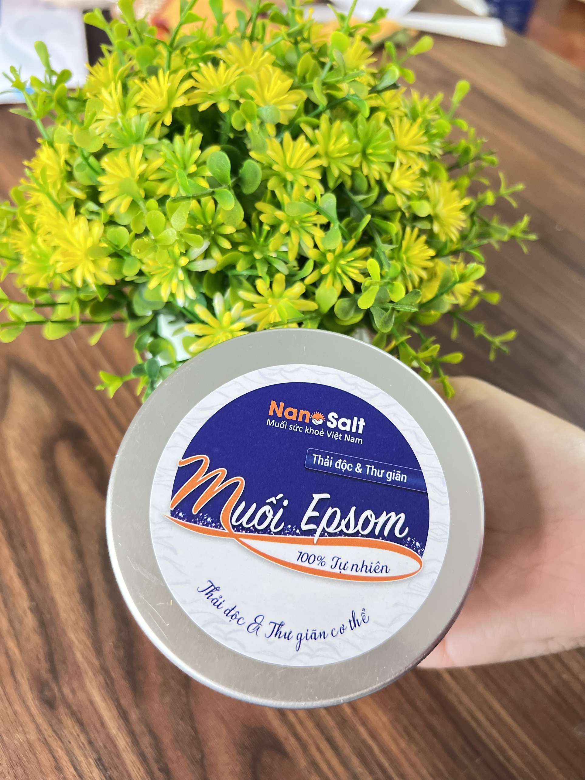 Muối Epsom thải độc Nanosalt (Lọ 200gr)