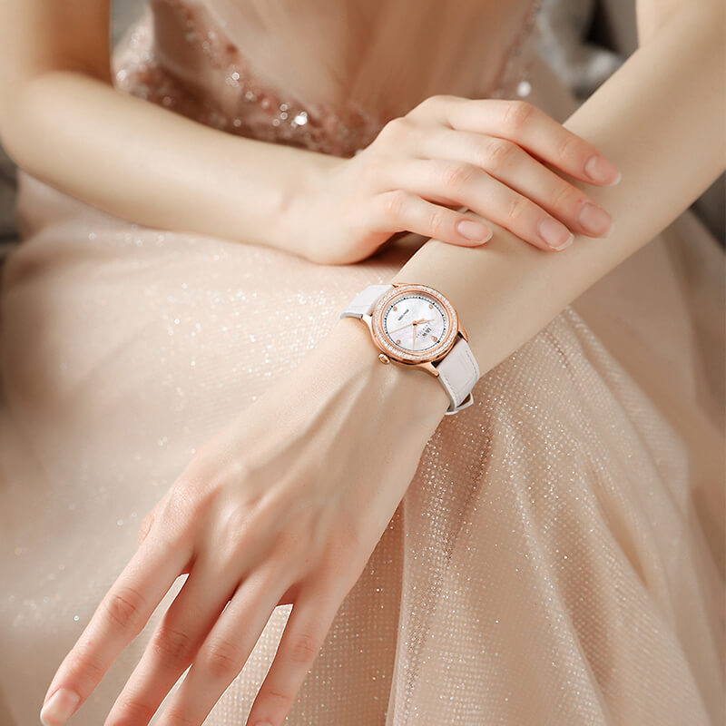 Đồng hồ nữ chính hãng IW CARNIVAL IW593L-3 Kính sapphire ,chống xước ,Chống nước 30m ,Bảo hành 24 tháng,Máy điện tử (Pin),dây da cao cấp, thiết kế đơn giản dễ đeo