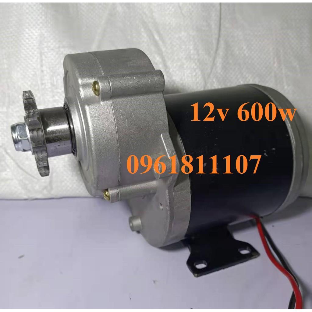 Motor giảm tốc 12V 600W 45 vòng phút dùng làm xe điện
