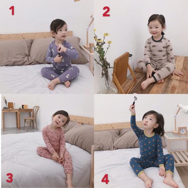 Bộ thu đông dài tay cho bé gái/ trai Ambb Kids - Hàng Trung Quốc cực đẹp