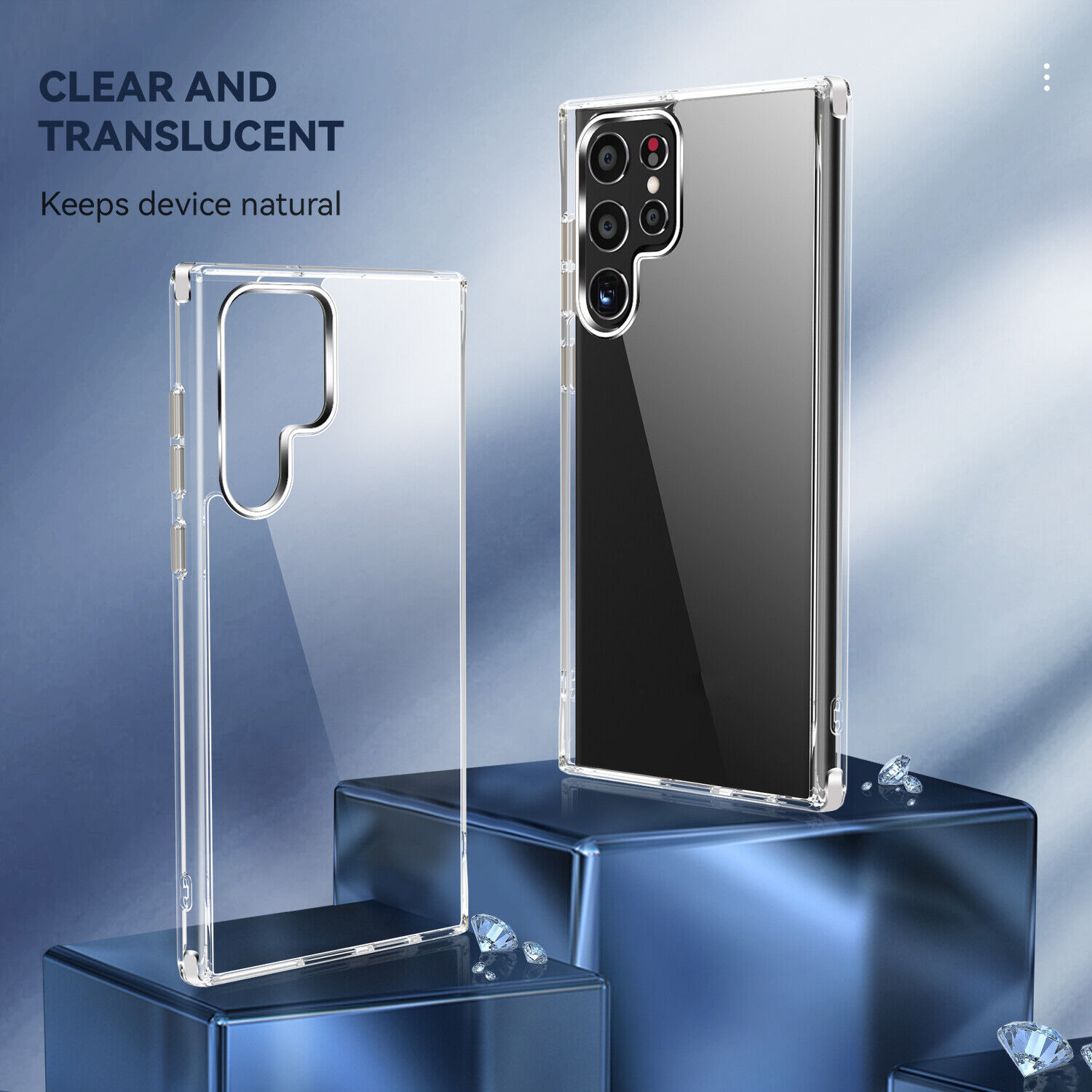 Ốp lưng siêu mỏng 0.65mm cho Samsung Galaxy S23 Ultra hiệu Memumi Clear Case (thiết kế với độ trong tuyệt đối, không bị ố vàng theo thời gian, hỗ trợ tản nhiệt siêu tốt) - Hàng nhập khẩu